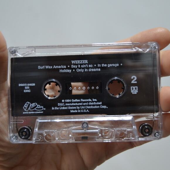 Weezer Blue Album Cassette Tape Rare 1994 DGC Geffen Records - Picture 4 of 10